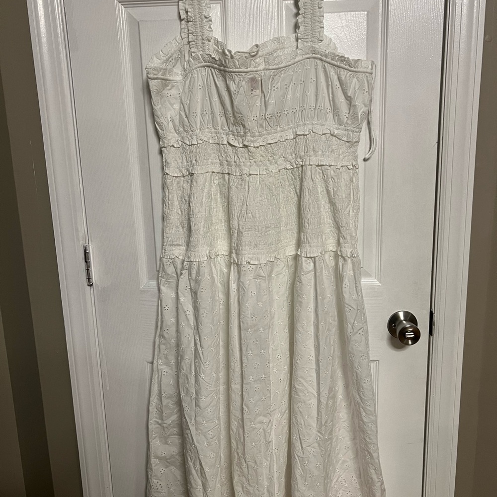 Off white Gap Doen eyelet dress NWT - Picture 2 of 9